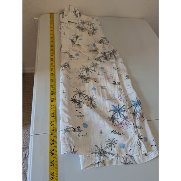 Denim & Flower Ricky Singh Hawaiian Button Down Shirt Men Size Small Vacation - Picture 10 of 11